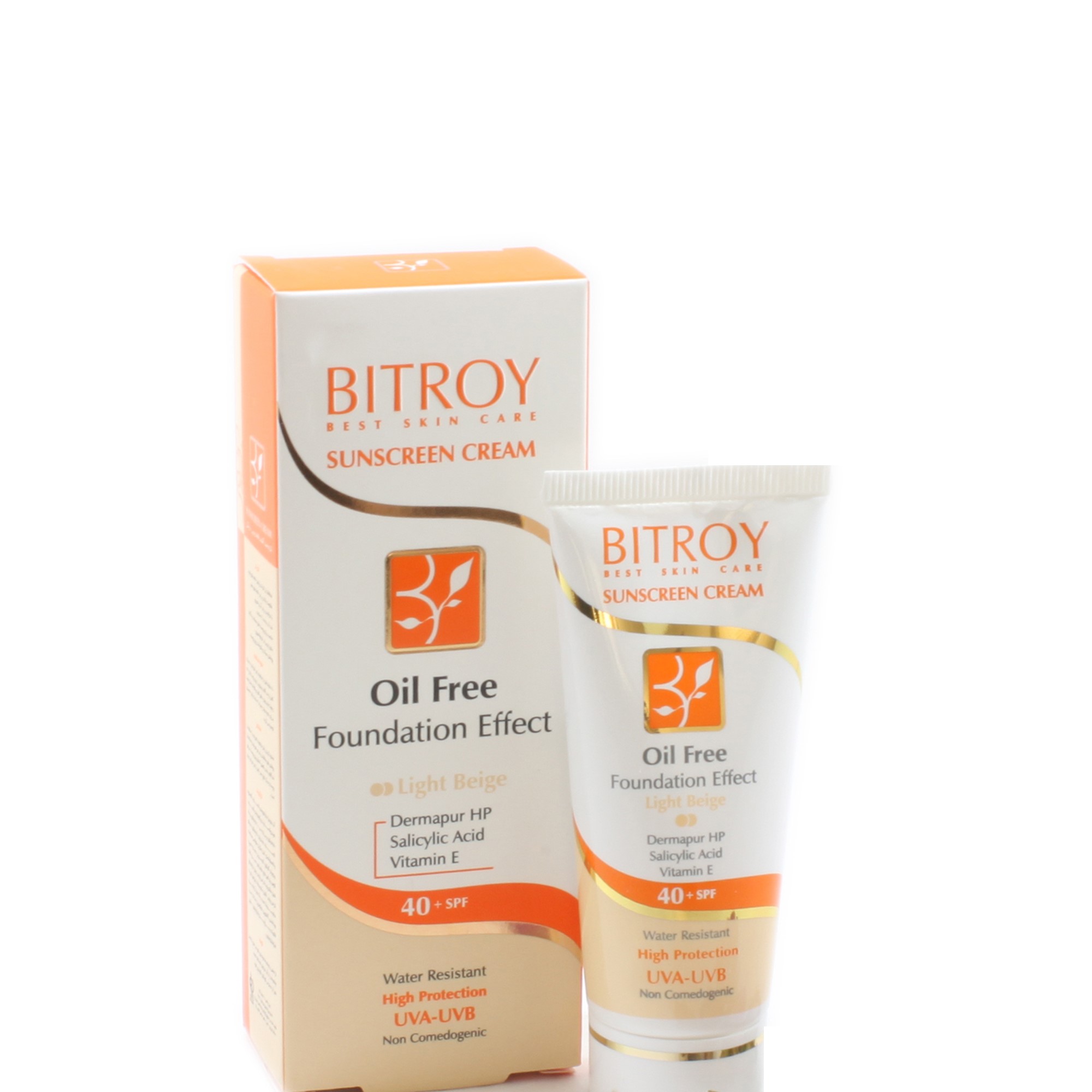 کرم ضدآفتاب فاقد چربی بژ روشن SPF40 بیتروی